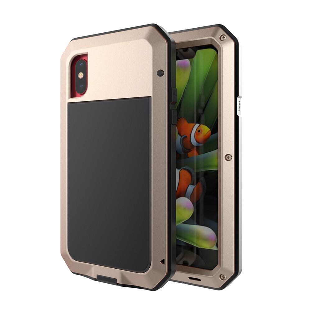 Three Layered Aluminum Metal Phone Case For iPhone X