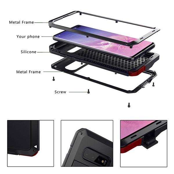 Three Layer Phone Case For GALAXY S7 S8 S9 S10 Note 8 Note 9 Note 10 Series