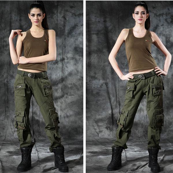 Unisex Classic100% Cotton Zipper Multi-Pocket Pant Large Size Available