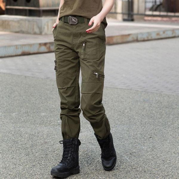 Women Fashion Military Style Pant Large Size Available
