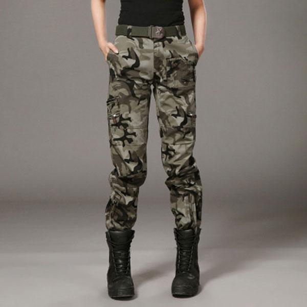 Women Fashion Military Style Pant Large Size Available