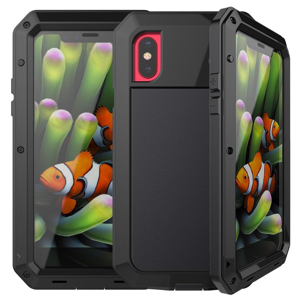 Three Layered Aluminum Metal Phone Case For iPhone X
