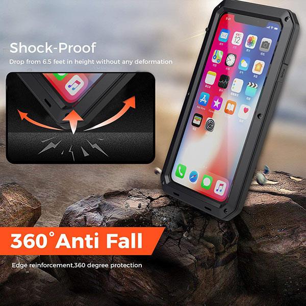 360° Protection Three Layers Phone Case For iPhoneXSMax