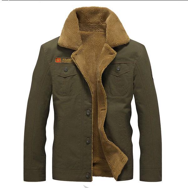 Thicken Daily Wear Men's Coat Large Size