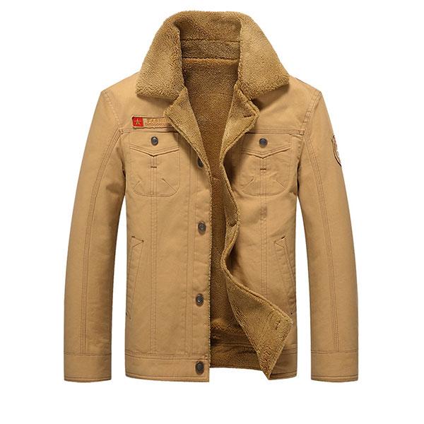 Thicken Daily Wear Men's Coat Large Size