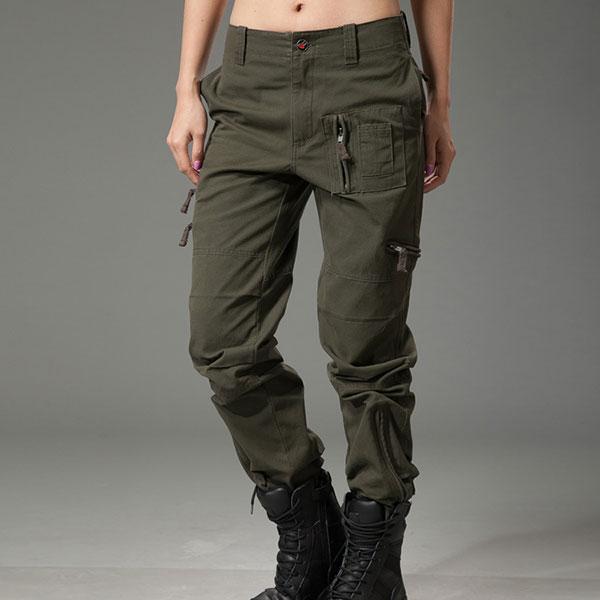Women Fashion Military Style Pant Large Size Available