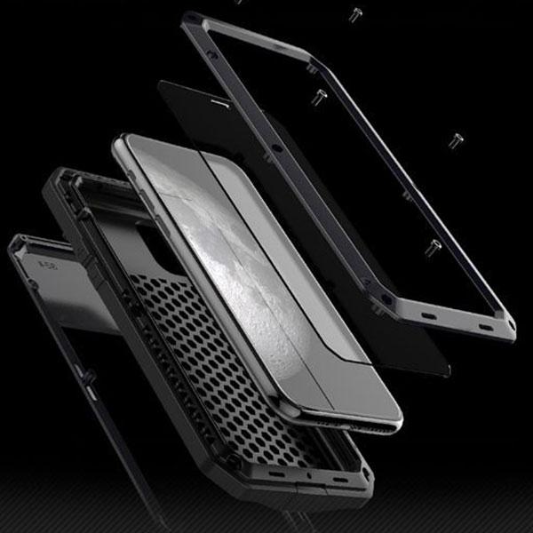 Ultra Protection Three Layered Aluminum Metal Phone Case For iPhone 11/ 11PRO/ 11PRO MAX