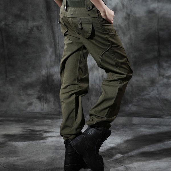 Women Slim Wear 100% Cotton Multi-Pocket Pant