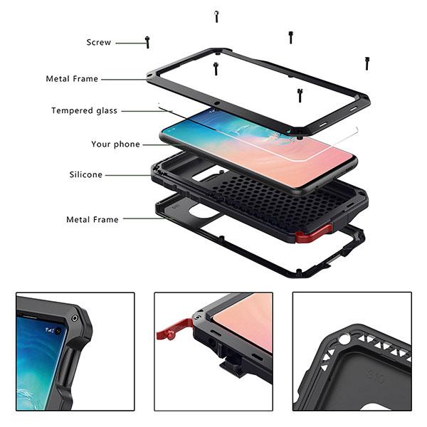 Three Layer Phone Case For GALAXY S7 S8 S9 S10 Note 8 Note 9 Note 10 Series
