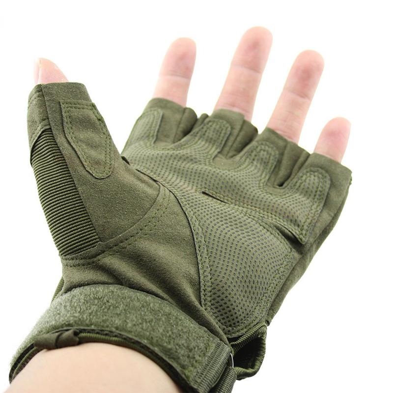 Tactical Fingerless Gloves Military Army Shooting Paintball Airsoft Gloves