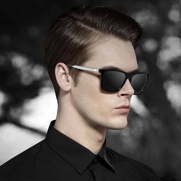 Unisex Retro Aluminum  Polarized Lens Sunglasses