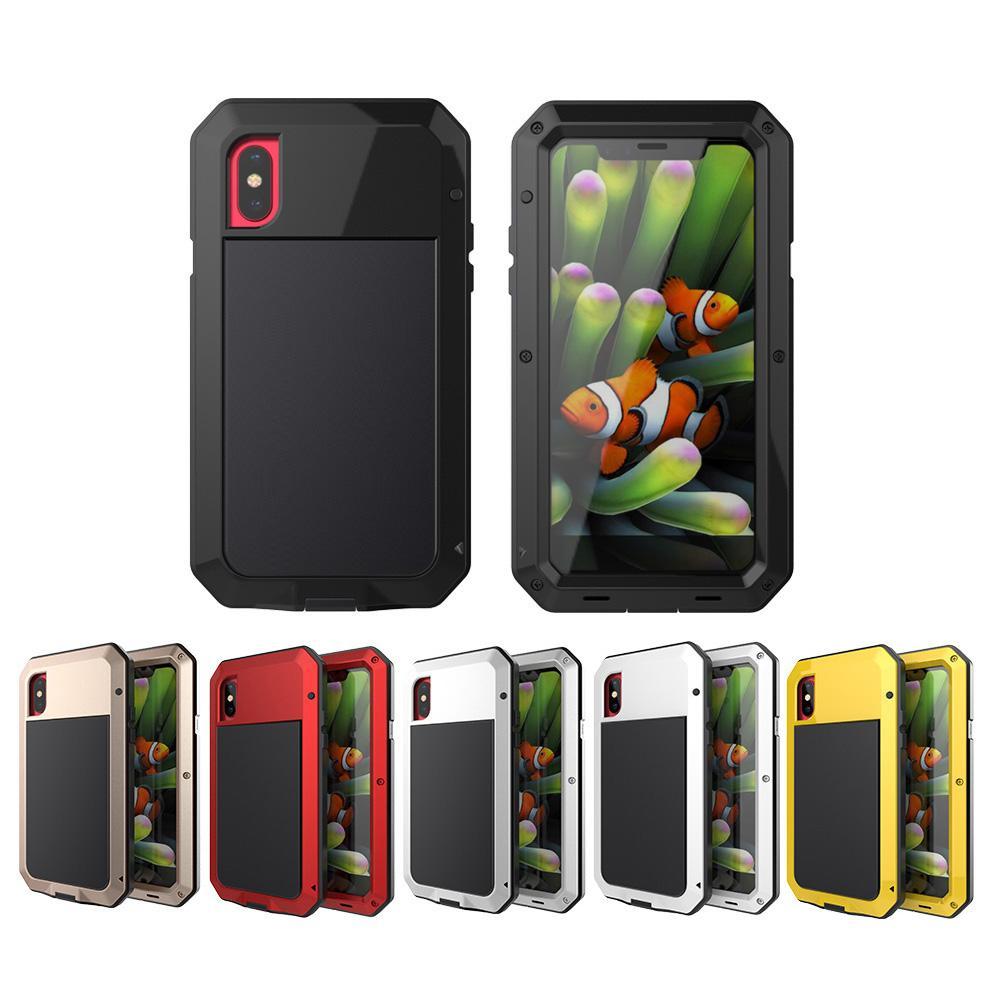 Three Layered Aluminum Metal Phone Case For iPhone X