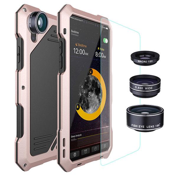 360° Protection Four Layer Phone Case For iPhone X With Eternal Camera