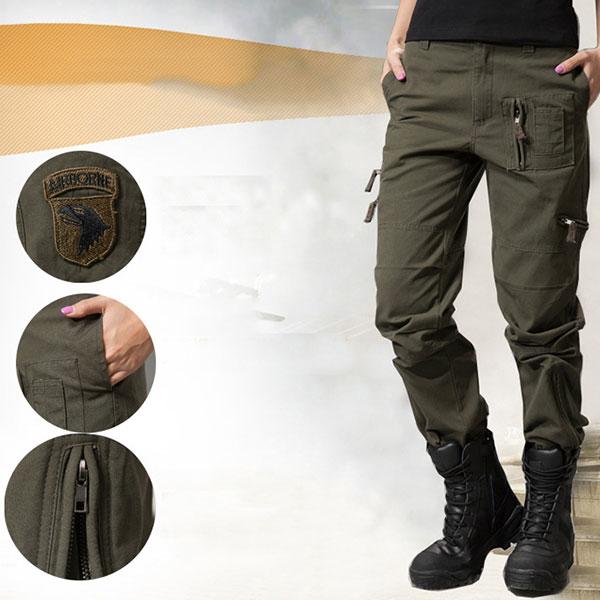 Women Fashion Military Style Pant Large Size Available