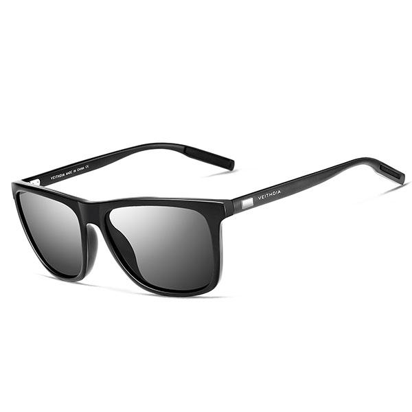 Unisex Retro Aluminum  Polarized Lens Sunglasses