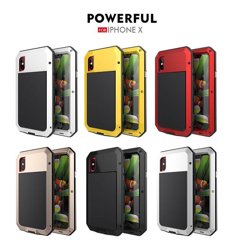 Three Layered Aluminum Metal Phone Case For iPhone X