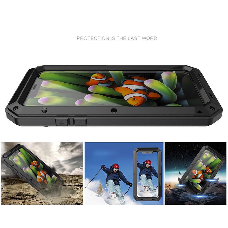 Three Layered Aluminum Metal Phone Case For iPhone X