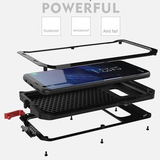 Three Layered Aluminum Metal Phone Case For iPhone X