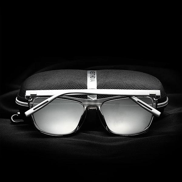 Unisex Retro Aluminum  Polarized Lens Sunglasses