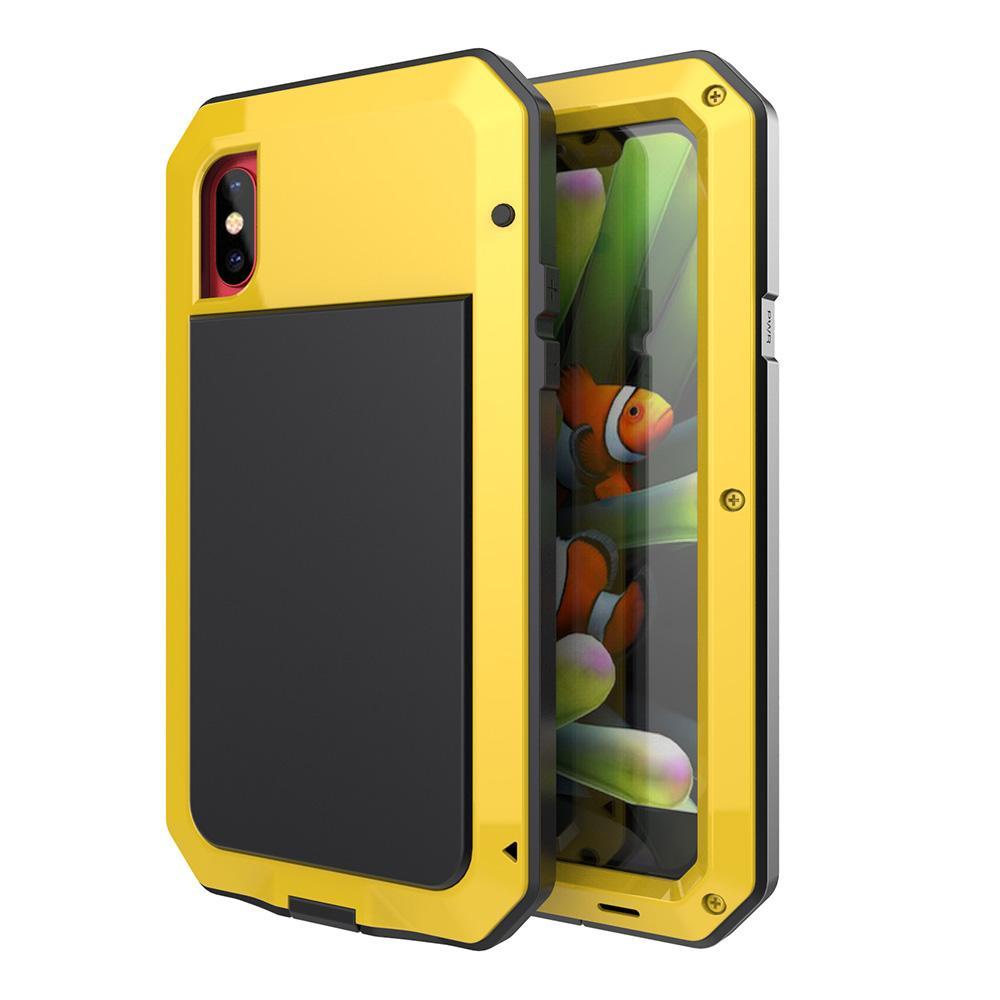 Three Layered Aluminum Metal Phone Case For iPhone X
