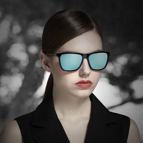 Unisex Retro Aluminum  Polarized Lens Sunglasses
