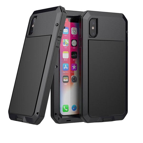 Three Layered Aluminum Metal Phone Case For iPhone XR