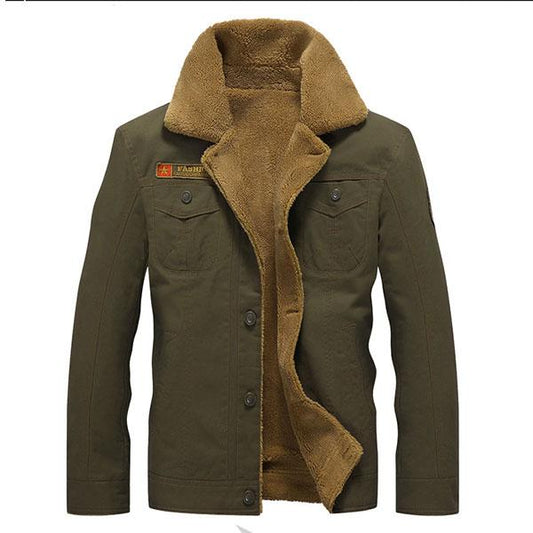 Thicken Daily Wear Men's Coat Large Size