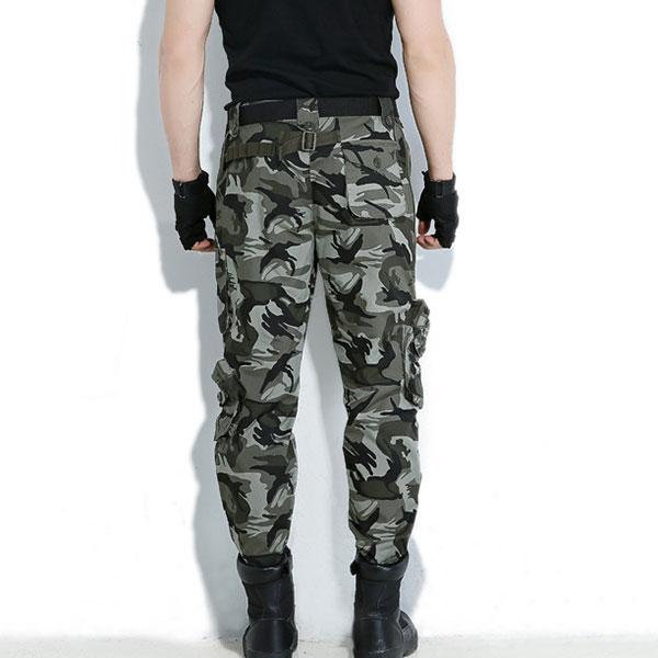 Stripe Element Army Style Multi-Pocket Cargo Pant