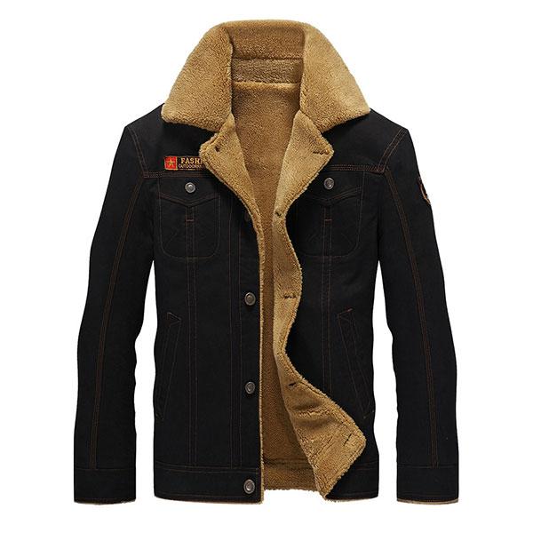 Thicken Daily Wear Men's Coat Large Size