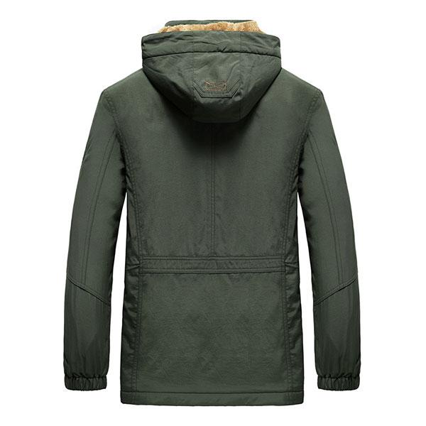 Casual Daily Wear Men's Coat Large Size With Inside velvet