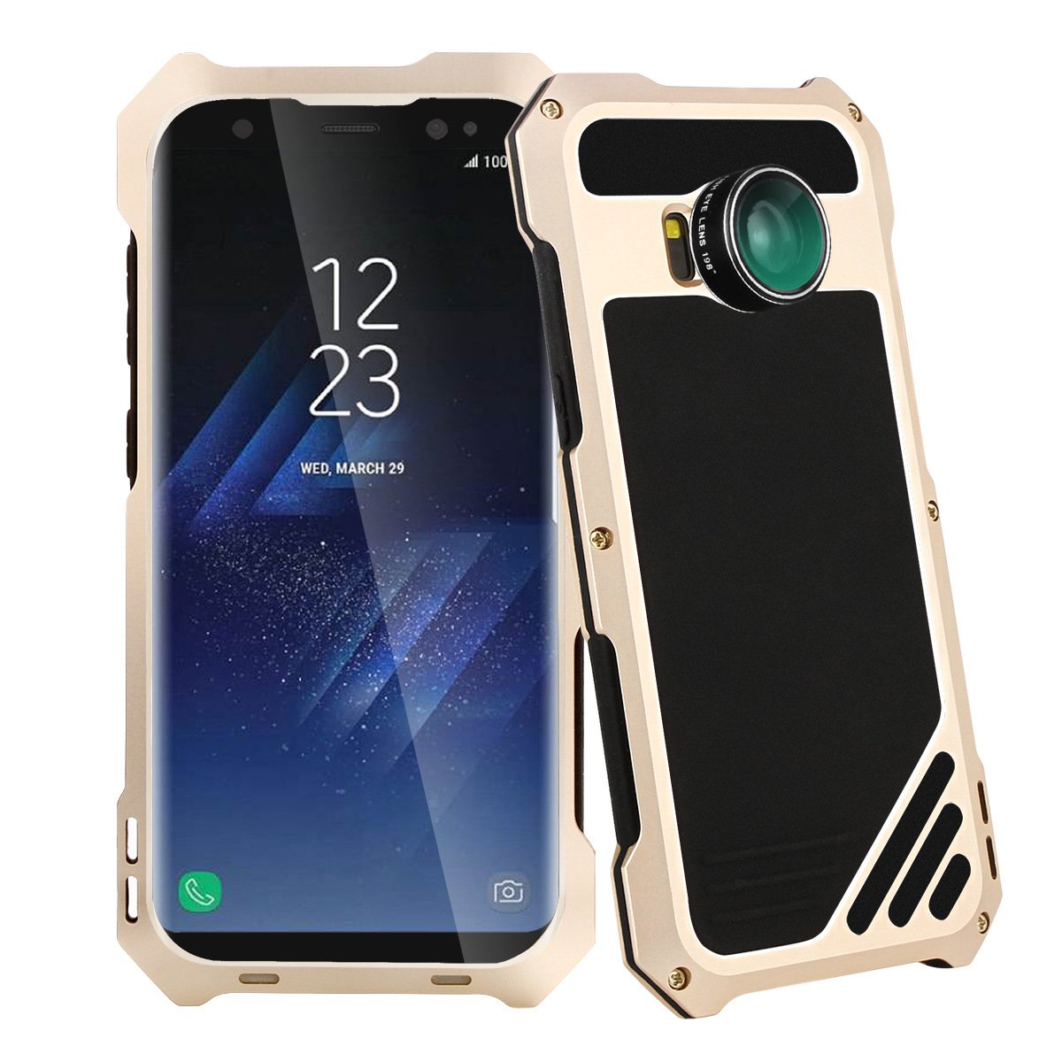 All Around Protection Water Dirt And Shock Proof Phone Case For SAMSUNG Galaxy S8 And S8+ With External Camera