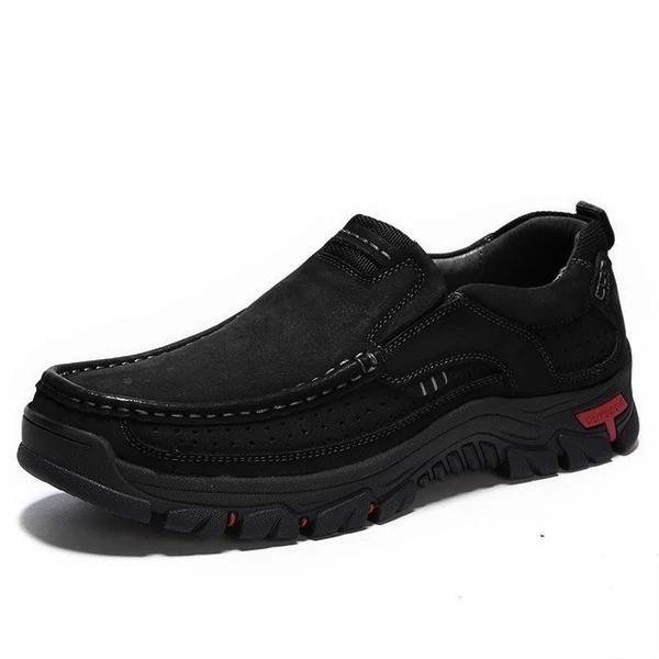 Spring Autumn Stylish Men Leather Hiking Shoes