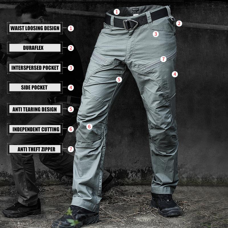 Waterproof Tactical Pants Casual Men's Cargo Pants