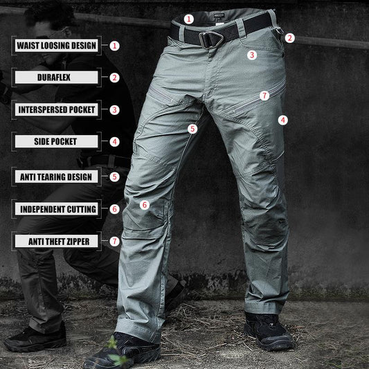Waterproof Tactical Pants Casual Men's Cargo Pants